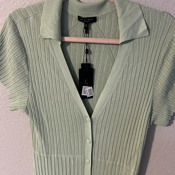 Esme Button-Up Midi Dress in Mint - NWT - Picture 6 of 10